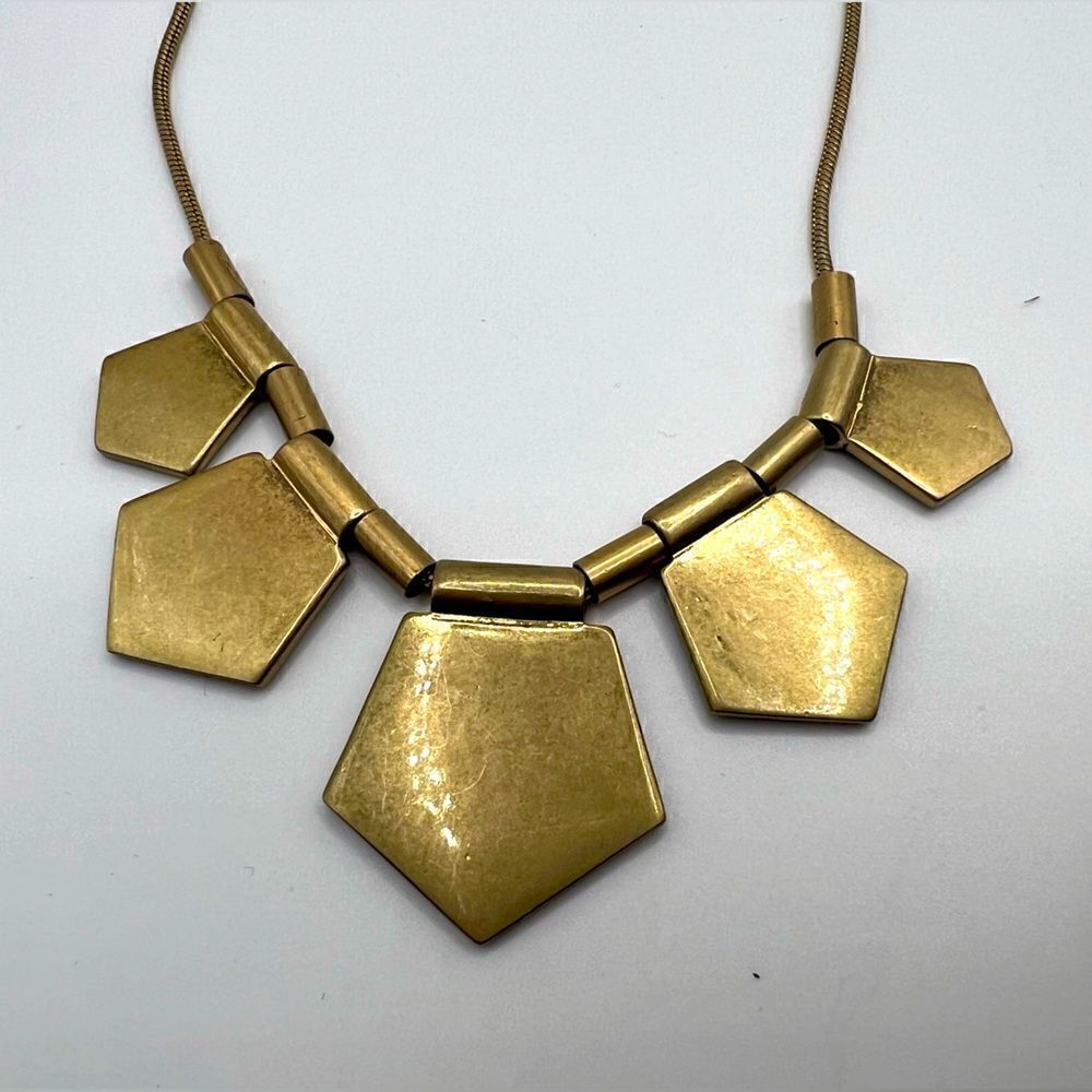 *3/$20* Madewell black, gold tone and rhinestone long necklace - Picture 4 of 4